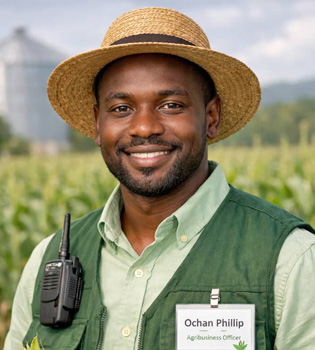 Is an experienced agribusiness and rural development professional with over 12 years of practice supporting smallholder farmers and agricultural enterprises across Uganda and EA region. His work focuses on strengthening inclusive value chains through climate-smart agriculture, agroecology, market access, and cooperative development.

With a Bachelor’s degree in Agribusiness Mgt, advanced postgraduate in International Devpt and Agri-Enterprise Development. Over the years, he has designed and delivered capacity-building programs for farmer groups, cooperatives, and development organizations.